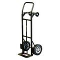 Flow back convertible hand truck 800 lb capacity with 10 puncture proof tires