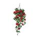 Yubnlvae Artificial Flowers Rose Room Flower Flower Hanging Basket Balcony Orchid Home Wall Living Flower Vine Flower Decoration Hanging Home Decor Home Decoration