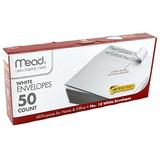 Mead #10 White Envelopes Press-It Seal-It 50 Count