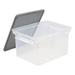 Portable File Tote With Locking Handles Letter/legal Files 18.5 X 14.25 X 10.88 Clear/silver | Bundle of 2 Each