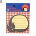 Kawaii Animal Sticky Note Time Record Sticky Memo Student Office Self-sticky Note