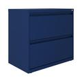 Hirsh 30 inch Wide 2 Drawer Lateral 101 File Cabinet for Home or Office Navy