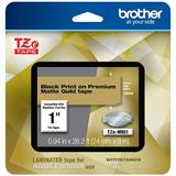 Genuine Brother 1 (24mm) Black on Matte Gold TZe P-touch Tape for Brother PT-2700 PT2700 Label Maker