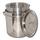 King Kooker Boiling Steamer Pot &amp; Punched Basket Stainless Steel in Gray | 19 H x 16.5 W x 16.5 D in | Wayfair KK62SR