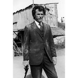 Clint Eastwood Dirty Harry 24X36 Poster Magnum At Side Dusty Suit Iconic