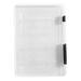 HGYCPP A4/A5 Magazine File Box Document Paper Organizer Buckle Closure Transparent Container Supplies Clear Desk Files Holder