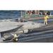 Persian Gulf October 31 2011 - An F/A-18E Super Hornet moving to the catapult aboard USS George H.W. Bush Poster Print (36 x 22)