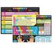 Smart Poly Learning Mat 12 x 17 Double-Sided Keyboard Basics & Internet Safety | Bundle of 10 Each