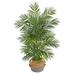 Palm 4 Artificial Areca in Natural Jute Planter by Nearly Natural