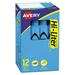 2PK Avery AVE07746 HI-LITER Desk-Style Highlighter Chisel Tip Light Blue Ink Dozen