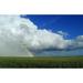 Cumulonimbus Cloud Mass And Rainbow With Wheat Field In The Foreground Near Bromhead Saskatchewan Poster Print (34 x 22)