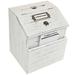 Excello Global Products Rustic White Suggestion Box with Lock: Wooden Ballot Comment Box Wall Mounted or Freestanding. Includes Printed Labels & Suggestion Pads Cards - EGP-HD-0235