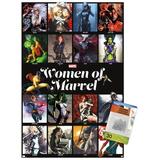 Marvel - Women of Marvel - Grid Wall Poster with Pushpins 14.725 x 22.375