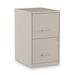 Alera 2806662 Soho 14 in. x 18 in. x 24.1 in. 2-Drawer Vertical File Cabinet - Letter Putty
