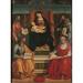 The Madonna Enthroned With Child And Saints (St James The Greater Poster Print (24 x 36)