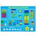 Jetcloudlive My First Daily Calendar Felt-Board for Toddlers 100x70cm Today Calendar Chart Hanging Board for Wall Date Weather Season Month Preschool Educational Early Learning Play Felt-Board Kit