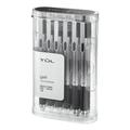 TUL GL1 Retractable Gel Pen Needle Point 0.5 mm Gray Barrel Black Ink Pack Of 12