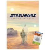 Star Wars: Saga - Blu Ray Box Wall Poster with Push Pins 14.725 x 22.375