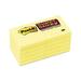 Canary Yellow Note Pads 1 7/8 x 1 7/8 90-Sheet 10/Pack