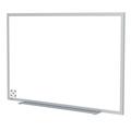 Ghent s Ceramic 4 x 5 Mag. Hygienic Whiteboard with Aluminum Frame in White