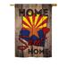 Ornament Collection - State Arizona Home Sweet Home Americana - Everyday States Impressions Decorative Vertical House Flag 28 x 40 Printed In USA