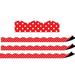 Teacher Created Resources TCR77255-3 Red Polka Dots Magnetic Border - Pack of 3