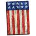 Gango Home Decor Modern All American Flag II by Paul Brent (Ready to Hang); One 12x18in Hand-Stretched Canvas