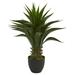 Nearly Natural 28 Plastic and Polyester Agave Artificial Plant Green