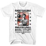 Rocky Posterish White Adult T-Shirt