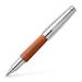 Faber-Castell Emotion Wood and Polished Chrome Brown Rollerball Pen