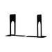 Economy Bookends Standard 5.88 x 8.25 x 9 Heavy Gauge Steel Black 1 Pair | Bundle of 2 Pairs