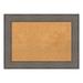 Amanti Art Cork Bulletin Board 29 x 21 Natural Country Barnwood Wood Frame