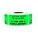 2.25 x 1 Please Send a Partial Payment Stickers Labels for Billing & Collections (4 Rolls / Green)