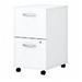 Easy Office Collection 2 Drawer Mobile File Cabinet - Assembled Pure White