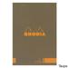 Rhodia ColoR Pad - Lined 70 sheets - 6 x 8 1/4 - Taupe cover