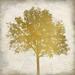 Tree Silhouette Gold 3 Poster Print by Kimberly Allen (24 x 24)