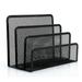 Mesh Letter Sorter Mail Document Tray Desk Office File Organiser Holder Black