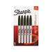 Fine Tip Permanent Marker Black 5/Pack