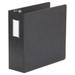 2PK Universal Deluxe Non-View D-Ring Binder with Label Holder 3 Rings 4 Capacity 11 x 8.5 Black (20706)