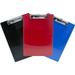 Saunders Recycled Plastic Clipboard - 0.50 Clip Capacity - 8 1/2 x 11 - Low Profile - Plastic - Multi - 3 / Pack