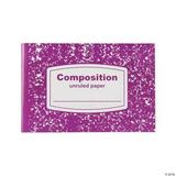 Unruled Half-Sized Composition Books Birthday Stationery 12 Pieces