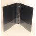 Black Vinyl 3-Ring Regular Binder for 8.5 x 11 Sheets 1 Capacity Wilson-Jones Brand (368-14) - One Binder