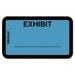 Tabbies Color-coded Legal Exhibit Labels - 1 5/8 x 1 Length - Blue - 252 / Pack | Bundle of 5