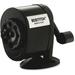 Bostitch Antimicrobial Manual Pencil Sharpener Wall Mountable Table Mountable - 8 Hole(s) - Metal - Black