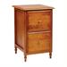 Knob Hill 2 Drawer Wood File Cabinet in Antique Cherry