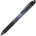 Pentel EnerGel-X Retractable Gel Pens Bold Pen Point - 1 mm Pen Point Size - Refillable - Retractable - Black Gel-based Ink - Black Barrel - Metal Tip - 12 / Dozen