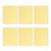 Mintra Office Glue-Top Legal Pads 6 Pack (Canary 8.5in x 11in (Wide Ruled))