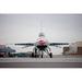 An F-16C Thunderbird sits on the ramp at Nellis Air Force Base Nevada Poster Print by Terry Moore/Stocktrek Images (17 x 11)