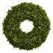 Nearly Natural Polyester Artificial Boxwood Wreath 22 (Green)