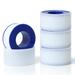 4 Rolls 3/4 Inch(W) X 520 Inches(L) Teflon Tape for Plumbers Tape Plumbing Tape Thread Tape PTFE Tape Plumber Tape for Shower Head Thread Seal Pipe Sealing White